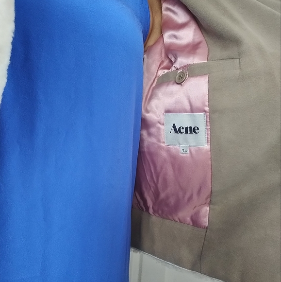 Acne Shearling Cotton Jacket XS - Picture 7 of 9